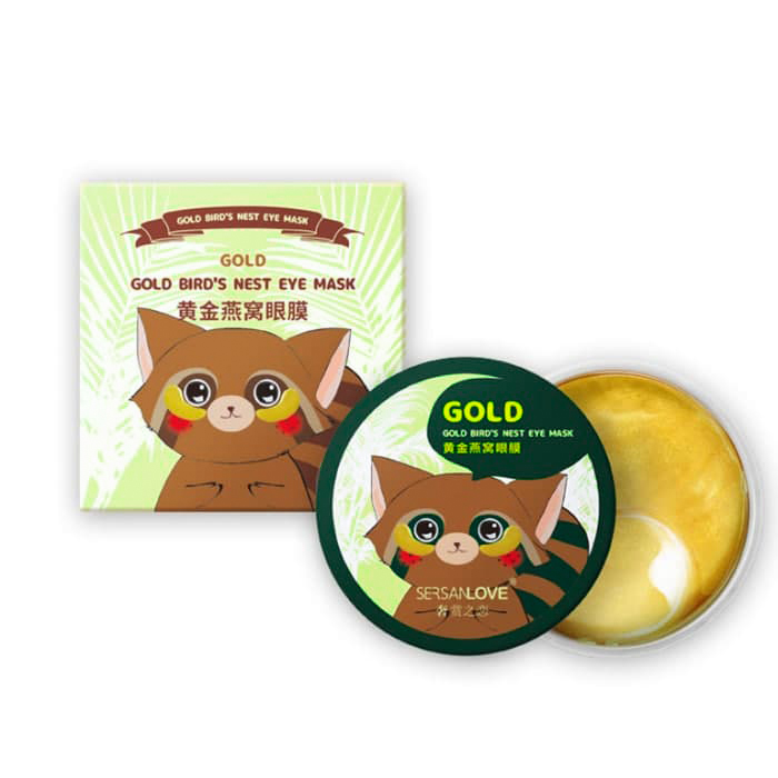 Гідрогелеві патчі під очі SERSANLOVE Gold Bird's Nest Eye Mask із золотом та екстрактом ластівчиного гнізда 60 шт