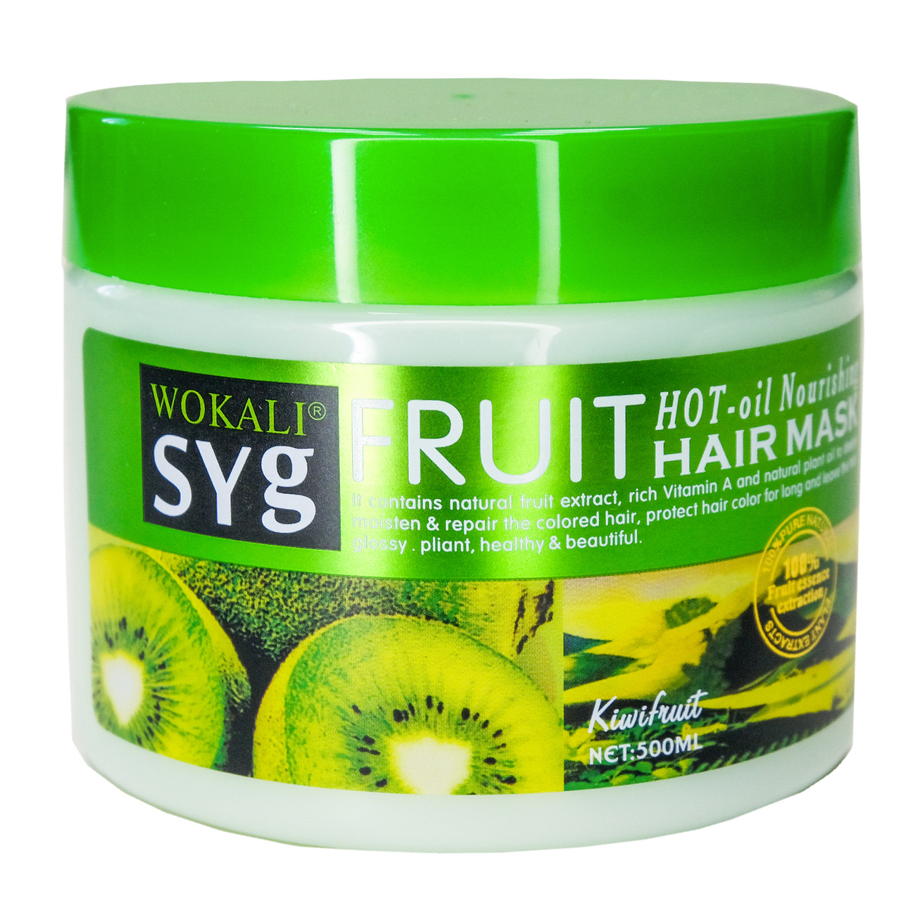 Маска для волосся Wokali Fruit Hair Mask Kiwifruit глибоке живлення WKL124 500 мл