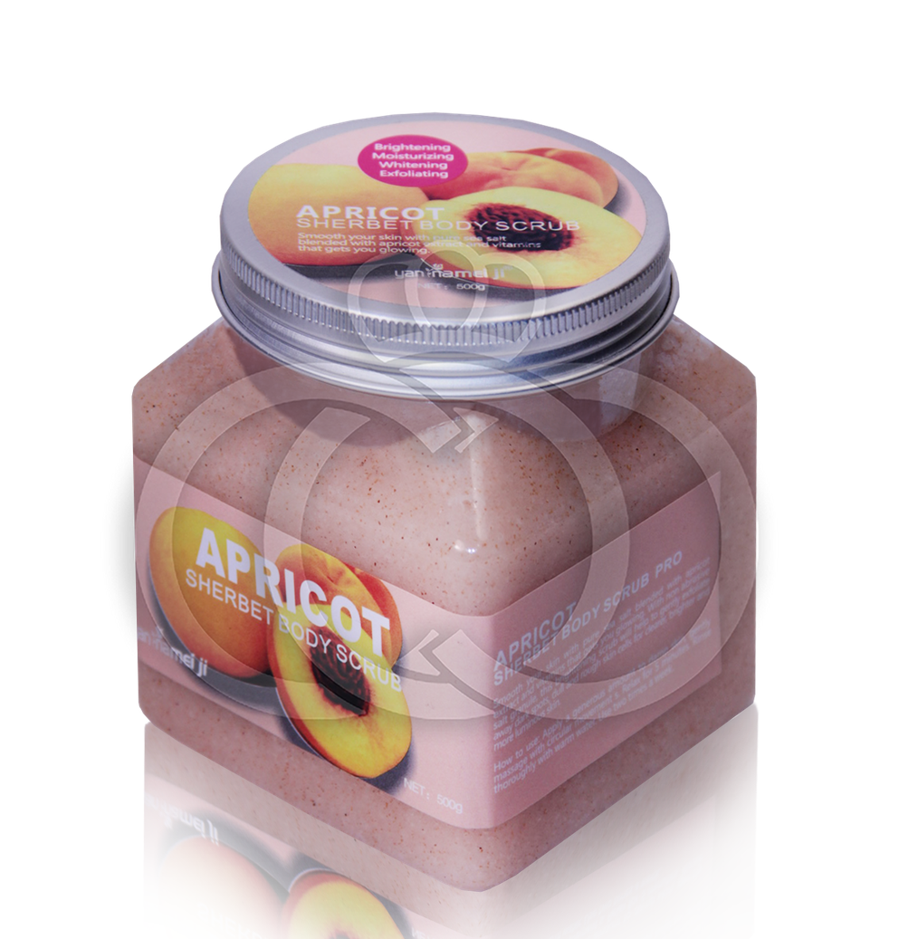 Сахарно-солевой скраб для тела Apricot Sherbet Body Scrub 99% с абрикосом 500 G