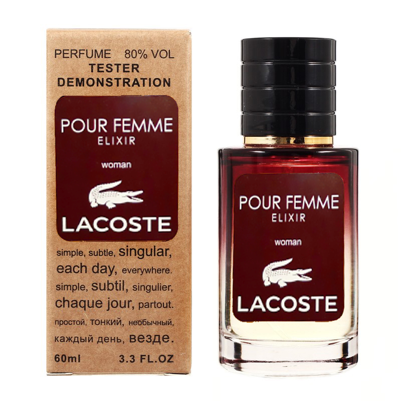 Lacoste Pour Femme Elixir TESTER LUX, 60 мл
