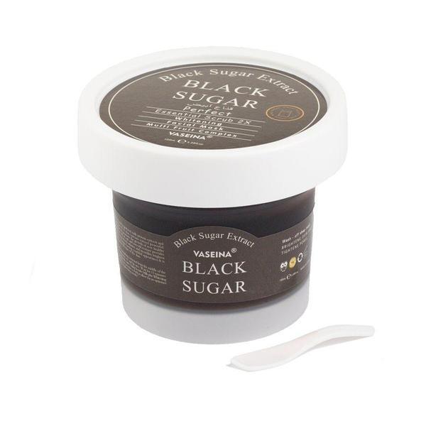 Маска-скраб для обличчя із чорним цукром Vaseina Black Sugar 100 ml