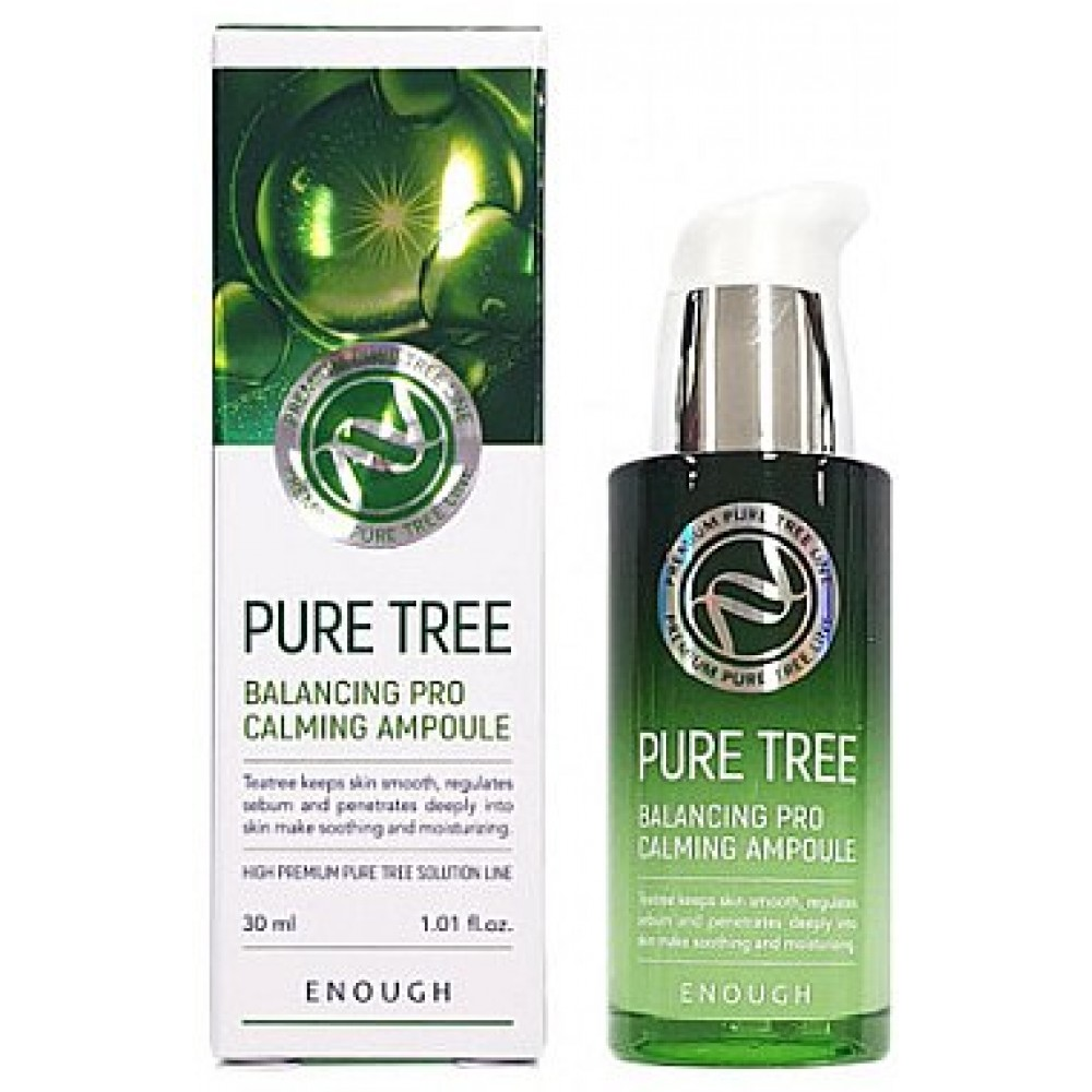 Сироватка для обличчя Enough Pure Tree Balancing Pro Calming Ampoule 30 мл