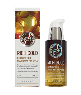 Сыворотка для лица Enough Rich Gold Intensive Pro Nourishing Ampoule 30 мл